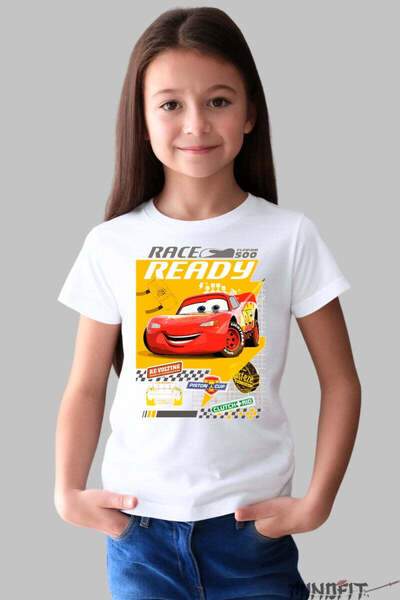 GILDAN Tricou Cars Fulger Mcqueen Ready Disney Pixar Fata