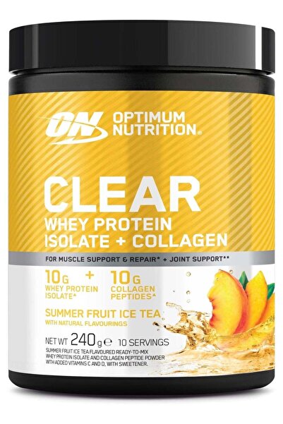 ON بروتين مصل اللبن المعزول الصافي + الكولاجين 240 جرام شاي مثلج بنكهة الفواكه الصيفية