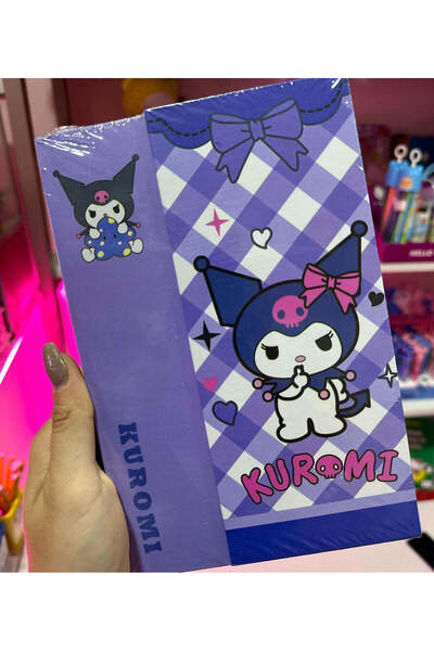 synshop Kuromi Cat Illustrated Hardcover Lined A5 Notebook Agenda Planner Diary Luxury Gift