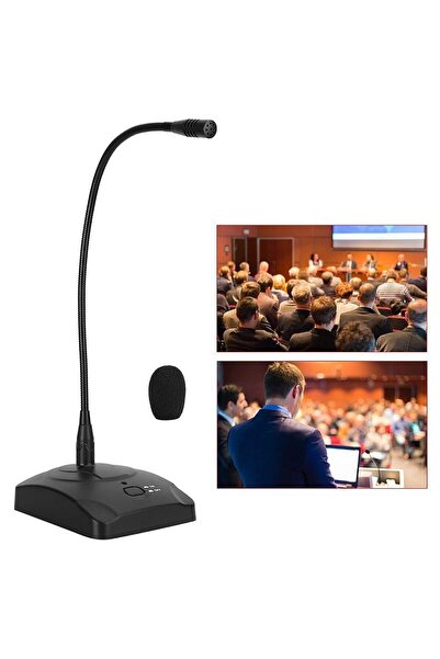 PROCART Professional table microphone, XLR, 5 m cable, LED indicator