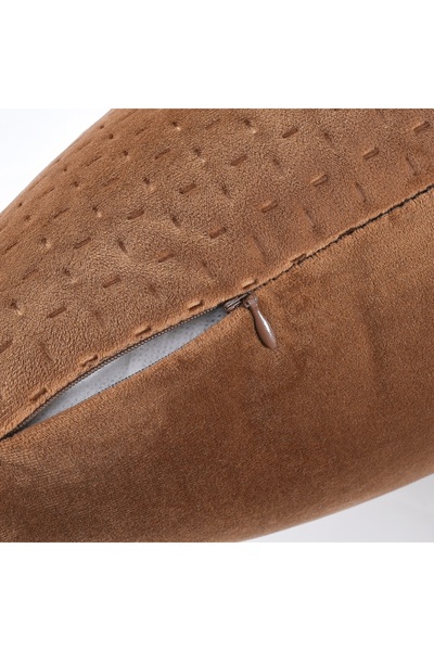 Livinova Lifestyle Cushion Covers Set of 2, 100% Polyester Velvet, 45 x 45 cm (Brown)