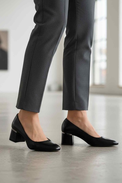 AYAKMOD Black Women's Heeled Shoes 357184 Z