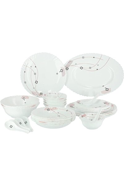 ROYALFORD Opal Ware Dinner Set, 33 Pcs, RF8982