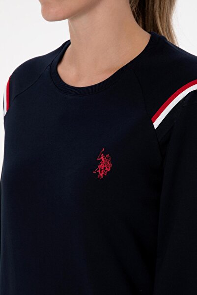 U.S. Polo Assn. Women's Look Stylish 100% Cotton Striped Detail Pajama Set