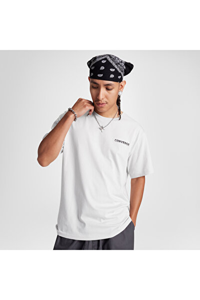 Converse Men's Graphic Printed Gray T-Shirt