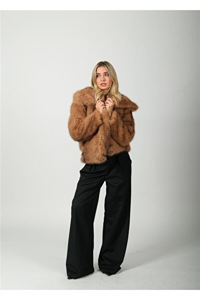 NIXIE COLLECTION Vizon Jakarlı Premıum Kürk