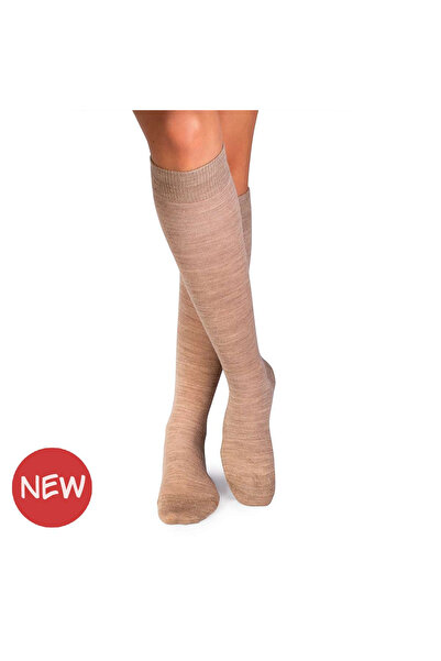 Pirin Hill Șosete lungi 3/4 din lână fină bej