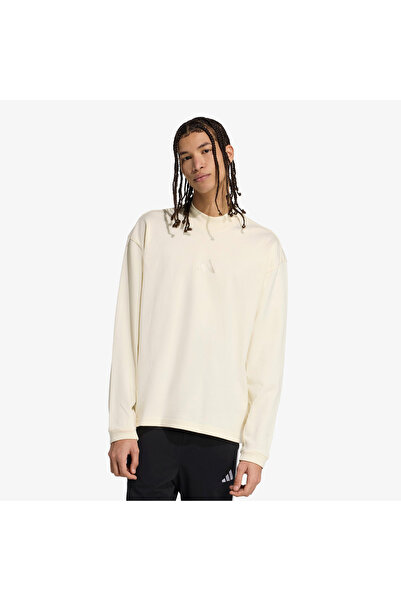 adidas All Szn Luxe Turtleneck Long Sleeve Erkek Beyaz Sweatshirt