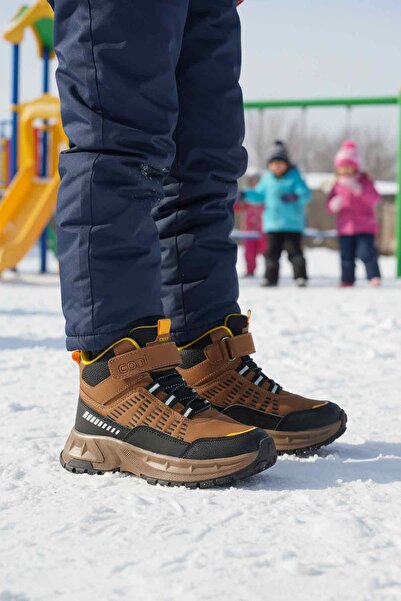 Cool Taba Velcro Non-Slip Sole Boys' Outdoor Boots Tiger F