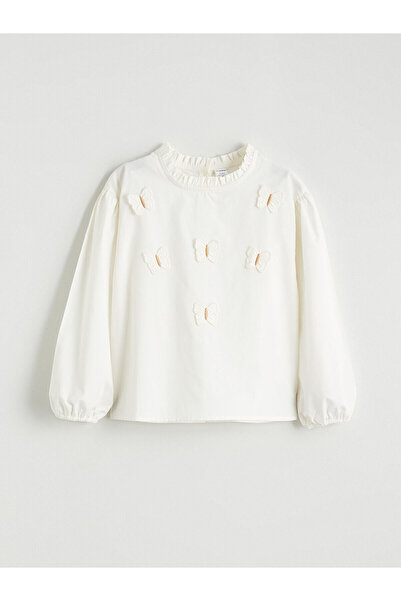 LC Waikiki Bluză pentru fetiță cu broderie fluture LCW Kids