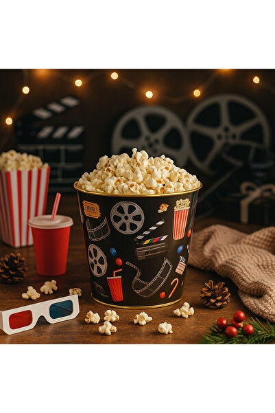 Tinfinity Store Siyah Desenli Mısır Kovası