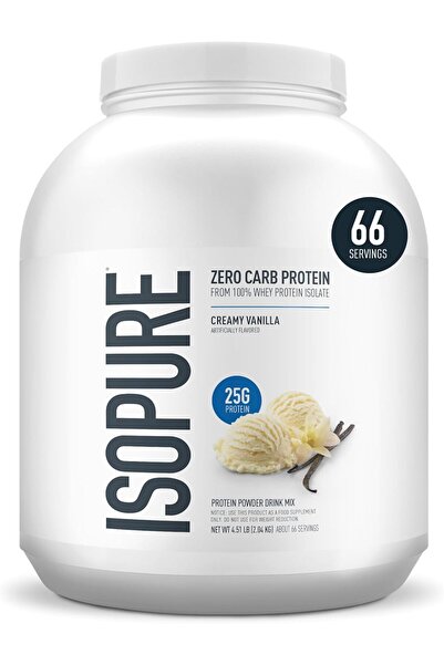 Isopure Protein Powder, Whey Isolate with Vitamin C & Zinc, Creamy Vanilla, 66 Servings, 4.5 lb