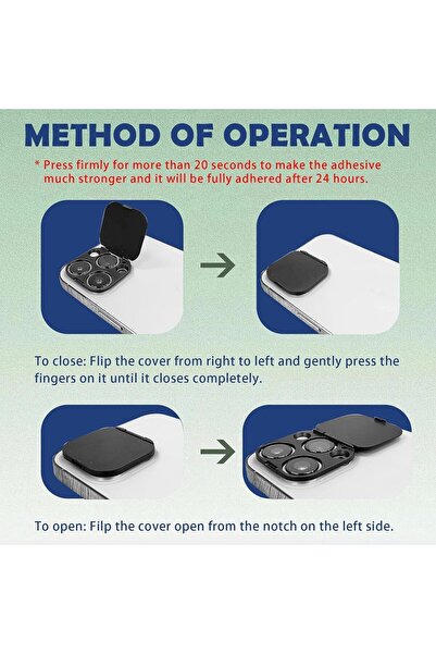 Generic Phone Camera Lens Cover, 2Pcs Webcam Cover Compatible for iPhone 15 Pro/15 Pro Max -