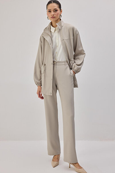 Touché Privé Stand Collar Zipper Jacket