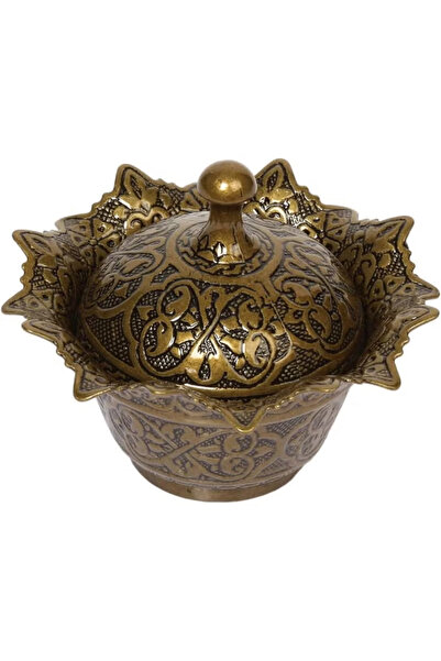 Generic Chic Ottoman-Style Copper Sugar Pot with Lid – Magical Bronze Color, Stylish Design, Made in Turkey