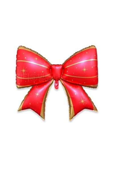 BEST PARTİ بالون فويل على شكل شريط مخطط باللون الأحمر الذهبي