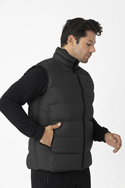 Crozwise Filled Men's Puffer Vest Black 4018-10