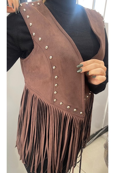 FASHION Püsküllü yelek