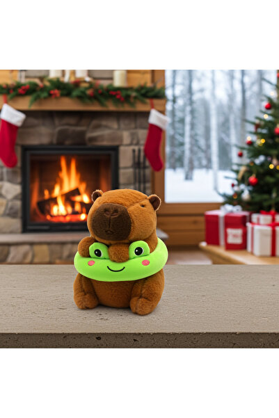 OEM Capybara Plush With Brooch 22 cm – Ultra-Soft, Adorable Design & Fine Details, Christmas Gift