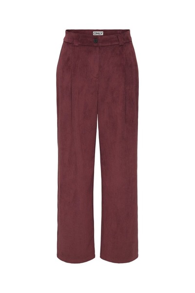 ONLY بنطلون نسائي باللون العنابي 15353641BO