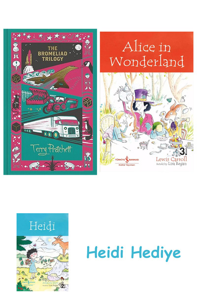 Bloomsbury ثلاثية بروميليايد: مجموعة غلاف مقوى + أليس في بلاد العجائب + هايدي
