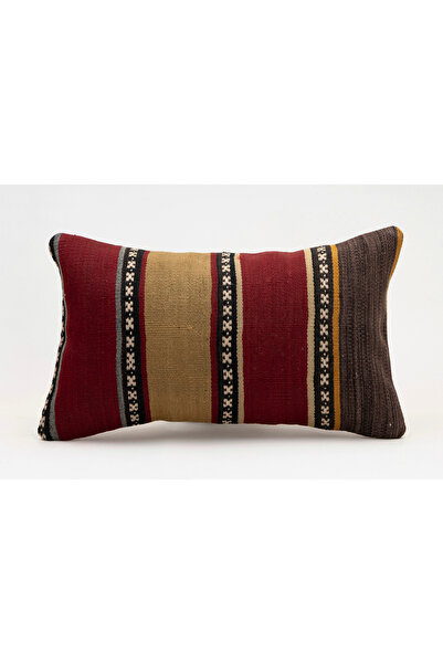 Kilim Whole Sale غطاء وسادة عتيق مصنوع يدويًا من الكليم والصوف، مقاس 30x50 سم