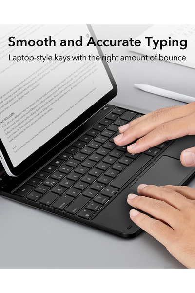 ESR iPad Air 13-Inch (M2/M3) & iPad Pro 12.9-Inch (3Rd/4Th/5Th/6Th Generation) Nesil, M1/M2) Rebound Magnetic 360 Keyboard Case