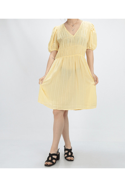 VILA Short dress, Yellow