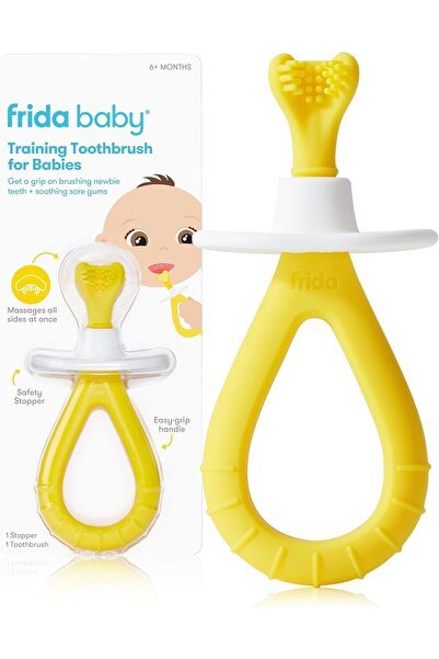 Generic فرشاة أسنان فريدا لتدريب الأطفال - من عمر 6 إلى 18 شهرًا، بمقبض سهل ا...