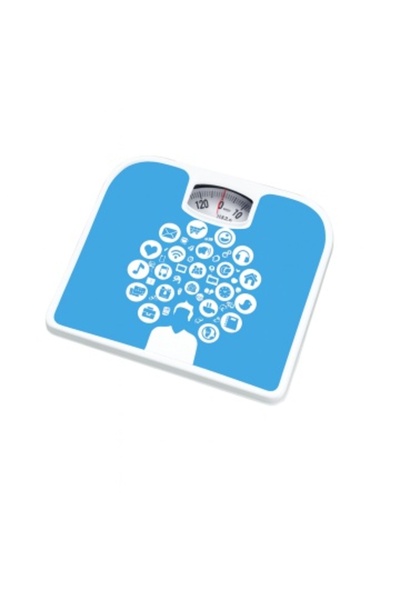 Zilan ZLN 1693 mechanical bathroom scale 130 kg analog display blue