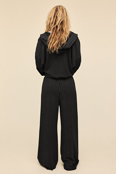 Stradivarius Soft-touch striped palazzo trousers