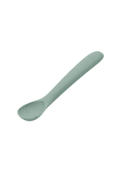Kikka Boo Silicone Spoon for Baby's First Meals, Platinum Sage Green