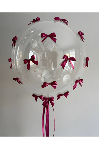 Organizasyon Pazarı 18 Inch Transparent Bobo Balloon – Large Size Durable Party and Birthday Decoration Balloon 40-45 cm