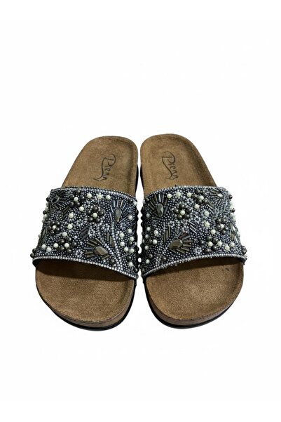 Aldina Nucci Pienn stone women's slippers