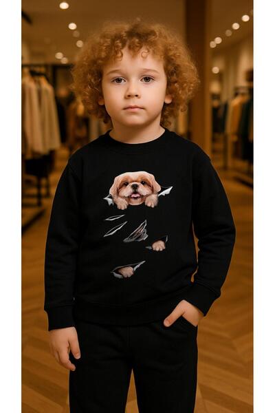 playwear Παιδικό Φούτερ Σετ με Στάμπα για Κορίτσια και Αγόρια με Λαιμόκοψη 3 ...