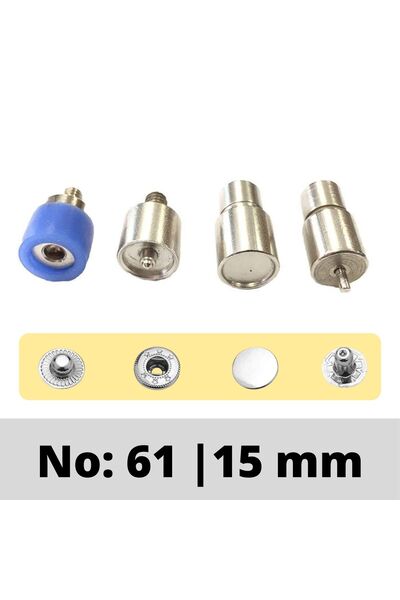 ipekbazaar Snap Fastener Setting Die 1 Set, - No: Vt2 |   54 |   61 |   Alpha...