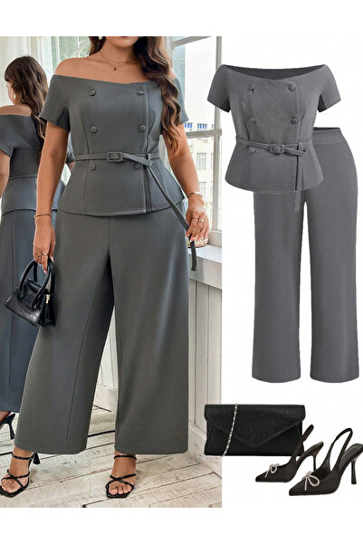 Sheya Shein Curve+ suit, gray