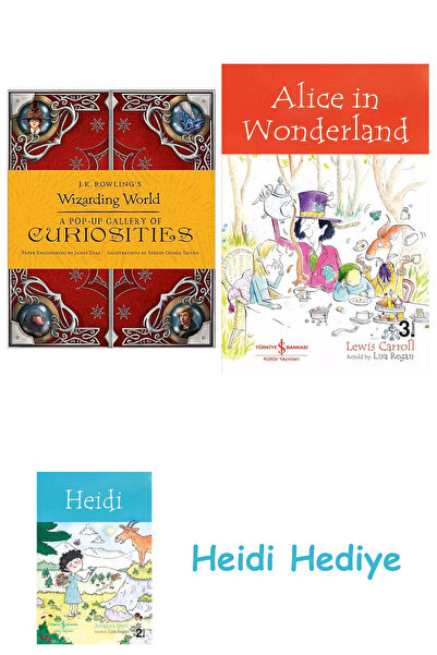 Bloomsbury Lumea magice a lui J.K. Rowling - O galerie pop-up de curiosități + Alice în Țara Minunilor + Heidi