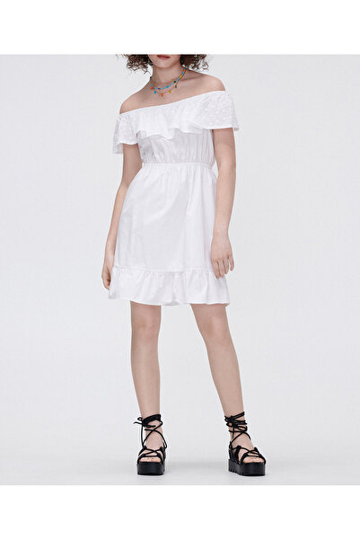 Cropp Short dress, White