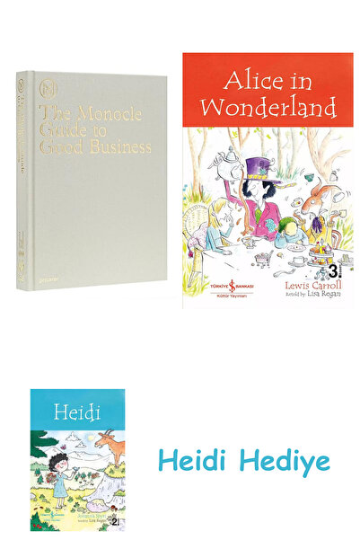 Bloomsbury دليل مونوكل للعمل الجيد + أليس في بلاد العجائب + هايدي
