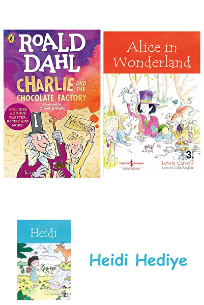 Bloomsbury تشارلي ومصنع الشوكولاتة + أليس في بلاد العجائب + هايدي