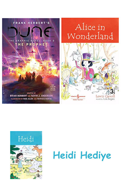 Bloomsbury Dune: the graphic novel, book 3: the prophet + alice in wonderland + heidi