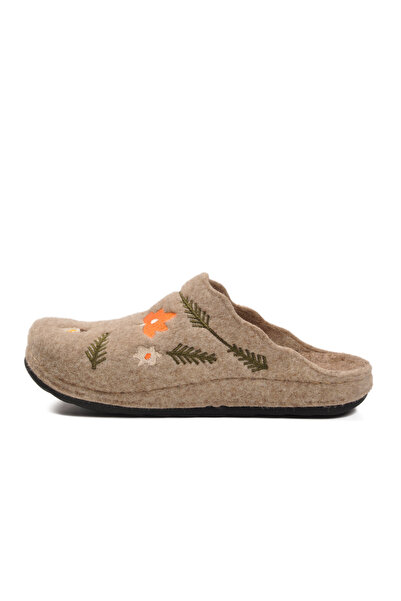 AYAKMOD Camel Felt Anatomical Women's House Slippers K-9561 Z