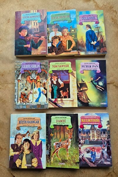 TEK YAYINCILIK 9'lu Dünya Klasiklerinden Oluşan Efsane Çocuk Roman Serisi