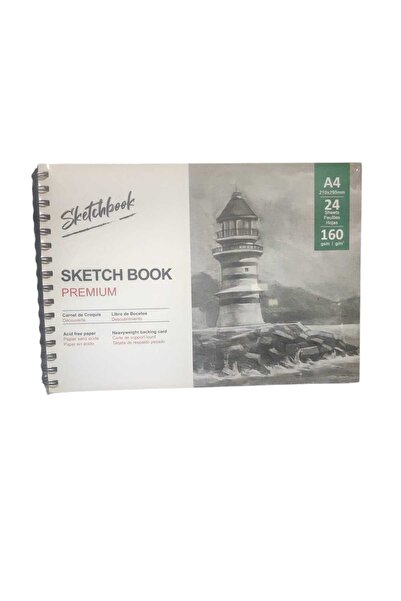 TOMBİ-X Premium A4 24 Sheets 160 Gram Sketch Art Book