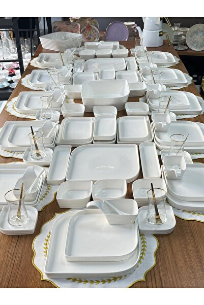 MD MİMOZA DEKOR Kahvaltı Takımı 119 Parça 12 Kişilik Pure