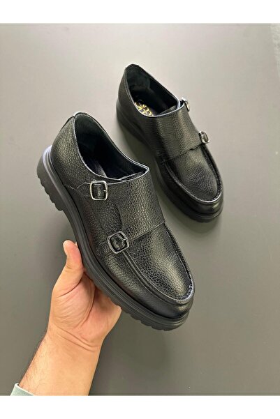 Serhat Özköroğlu LFR-P1616 FLOTHER ÇİFT TOKALI MERDANE AYAKKABI Siyah