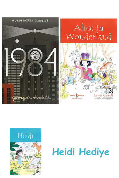 Bloomsbury تسعة وثمانون وأربعة: رواية + أليس في بلاد العجائب + هايدي