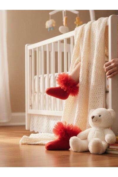 Zekids Baby Cotton Tulle Short Socks