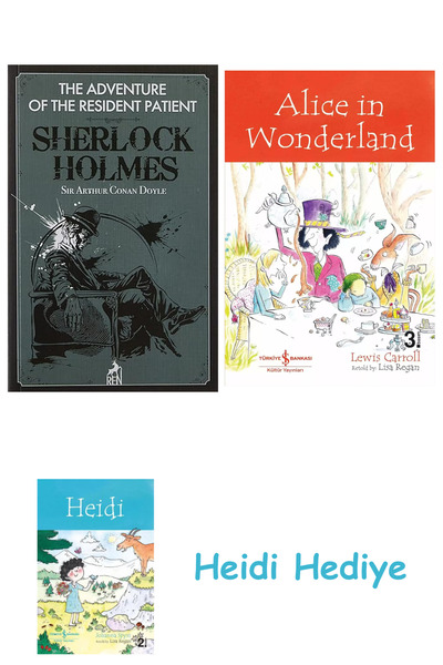 Bloomsbury Sherlock Holmes: Aventura pacientului rezident + Alice în Țara Minunilor + Heidi